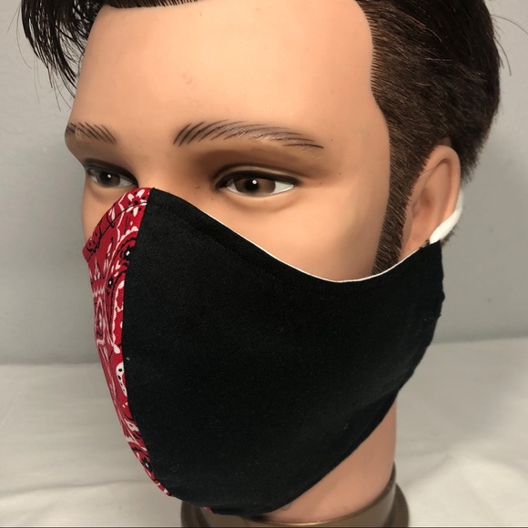 2 Face mask for men Large size with filter Pocket - Picture 3 of 7